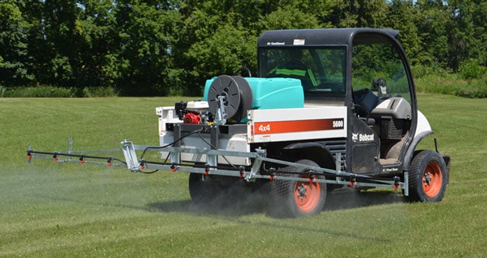 Spraying with a Field Boss UTV sprayer